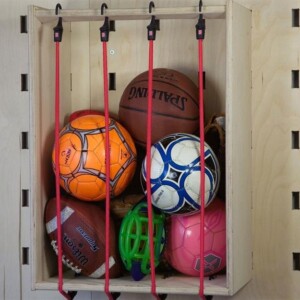 DIY Guide: Create a Wooden Bungee Ball Storage Box for Your Garage