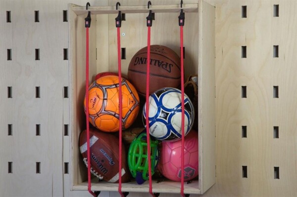 DIY Guide: Create a Wooden Bungee Ball Storage Box for Your Garage