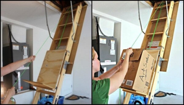 DIY Pulley System for Your Attic Stairs: Simplifying Storage