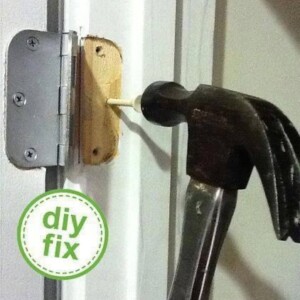 Fixing a Stripped Screw Hole in a Door Hinge: The DIY Solution