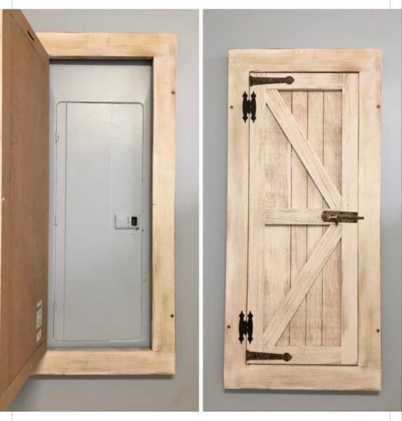 Crafting a Rustic Barn Door Frame for Your Home&#8217;s Breaker Box