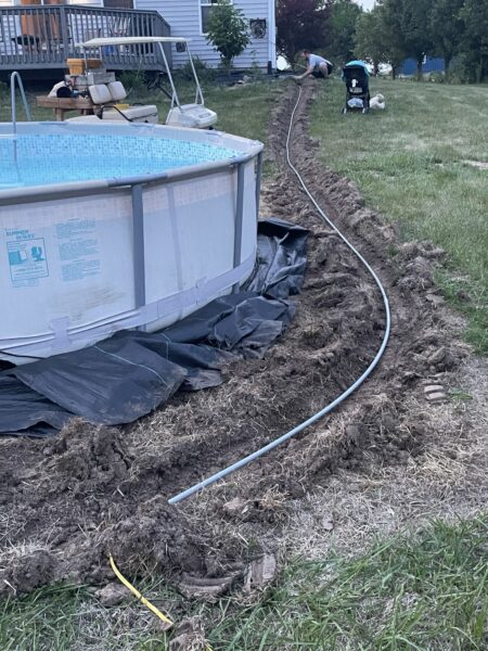 Running Electrical Wiring from the Ground to an Above-Ground Pool