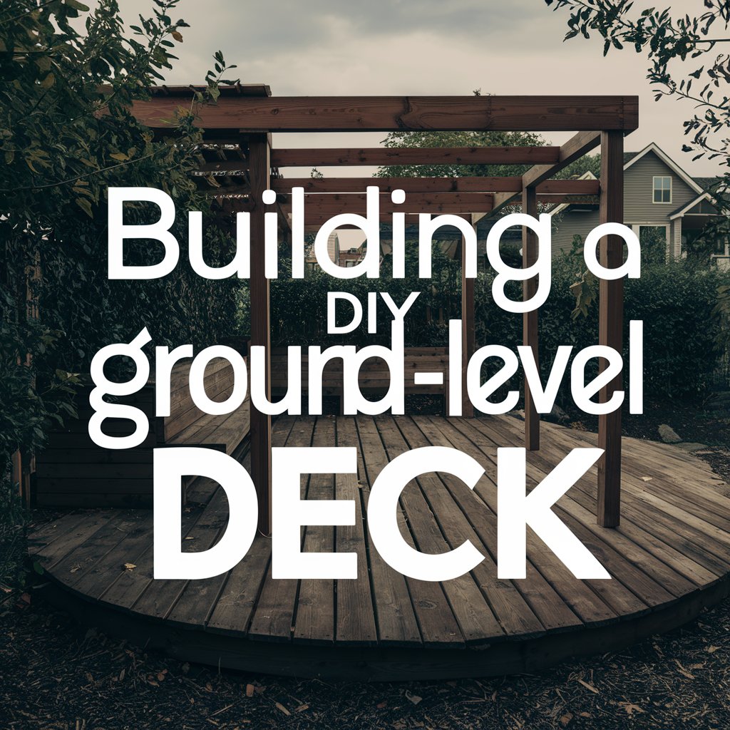 build a ground level diy deck