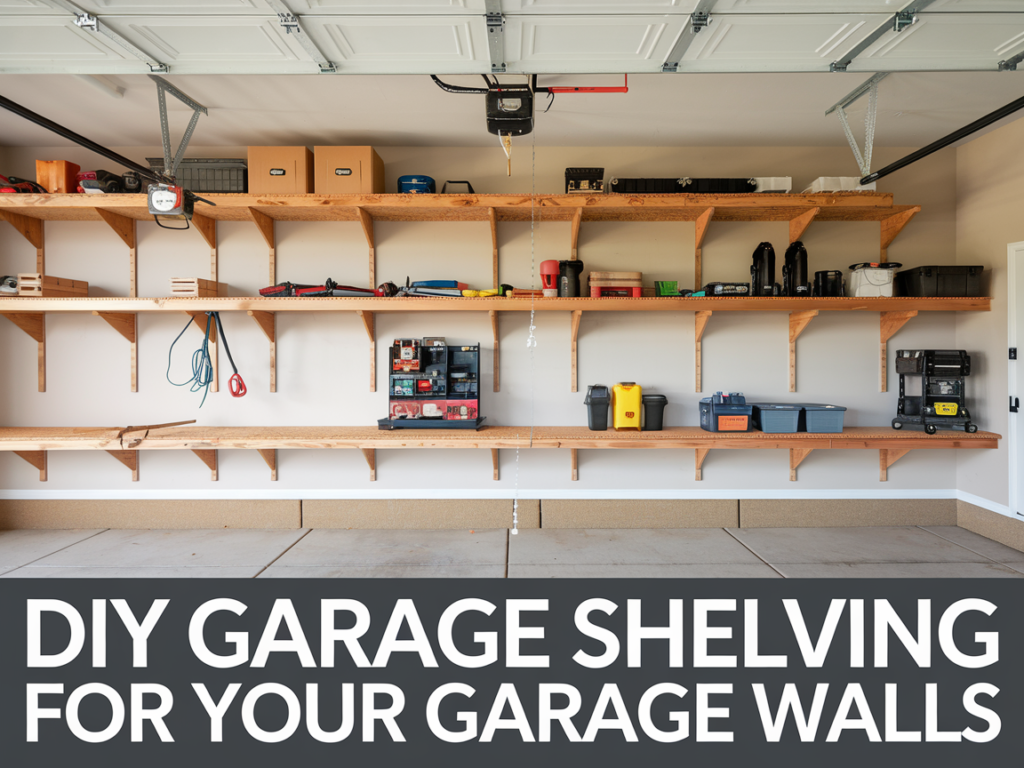 DIY Garage Shelving For Your Garage Walls