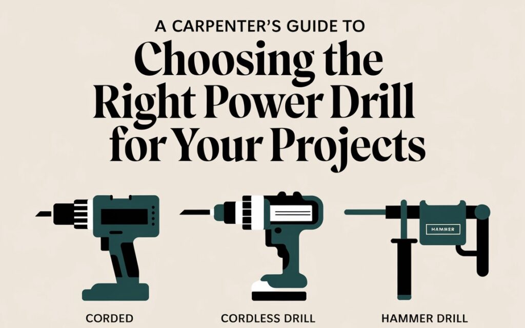 A Carpenter’s Guide to Choosing the Right Power Drill for Your Projects