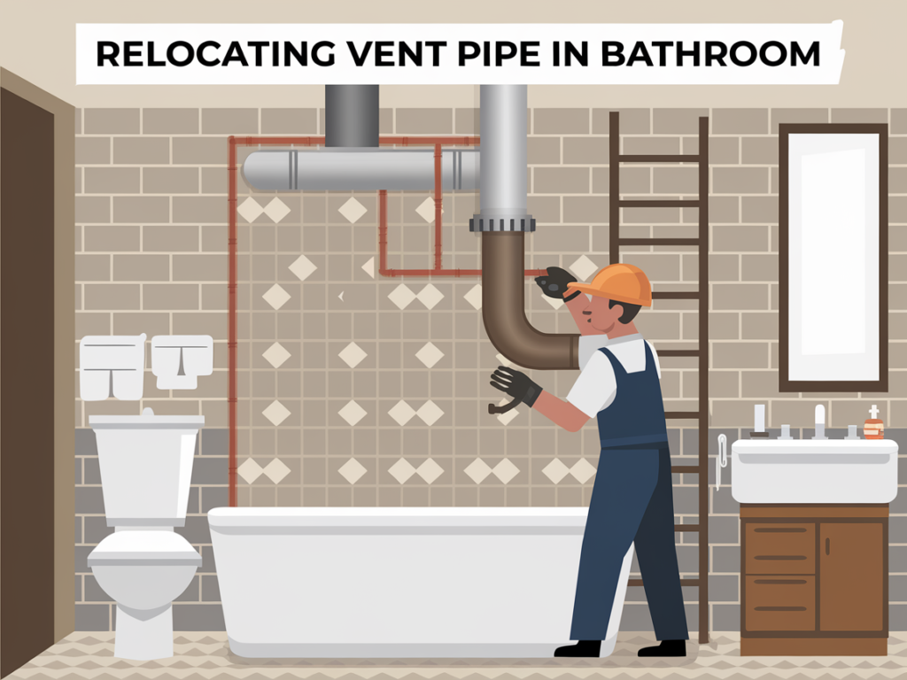 Relocating Vent Pipe In Bathroom