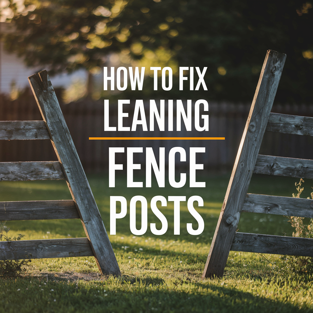 How to Fix a Leaning Fence Without Replacing It