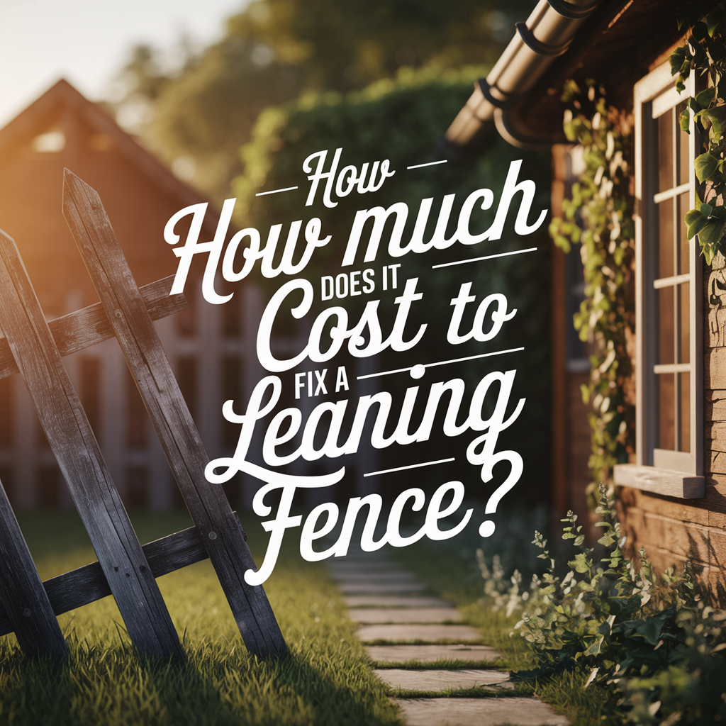 How to Fix a Leaning Fence Without Replacing It