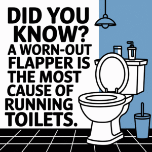 A Worn-out Flapper Is The Most Common Cause Of Running Toilets