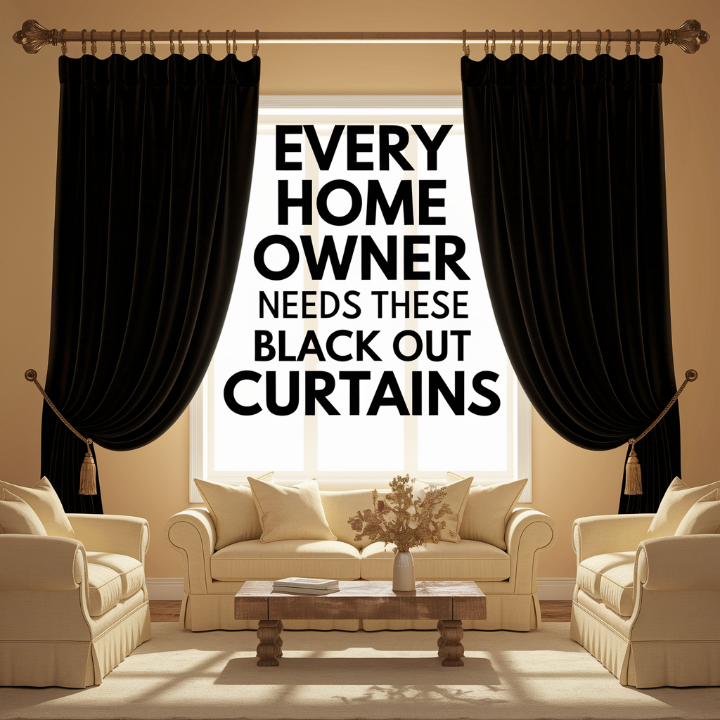 Every Home Owner Needs These Black Out Curtains!