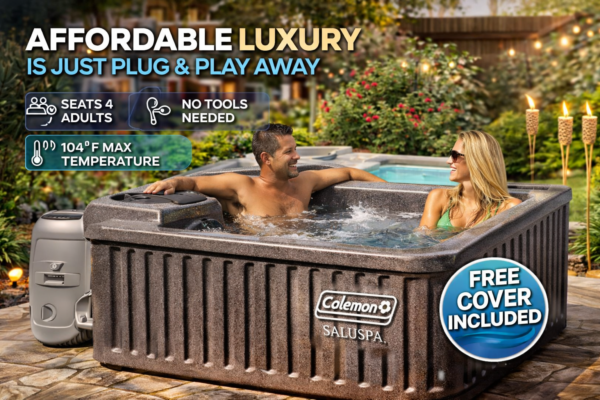 Relax at Home Anytime with This Plug-and-Play Hot Tub