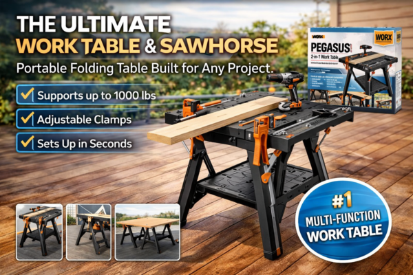 Work Anywhere with This Portable Folding Work Table