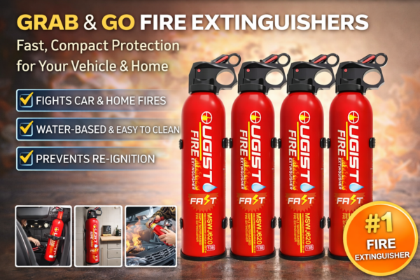 Be Ready for Emergencies with These Compact Fire Extinguishers