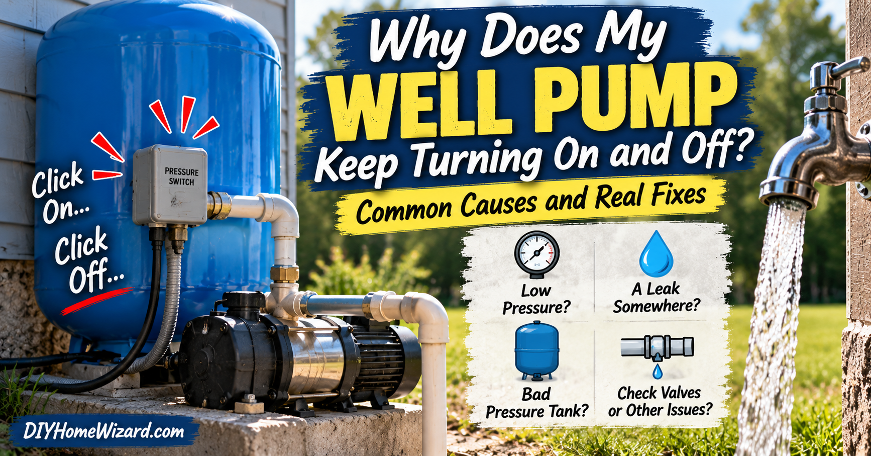 Why Does My Well Pump Keep Turning On and Off?