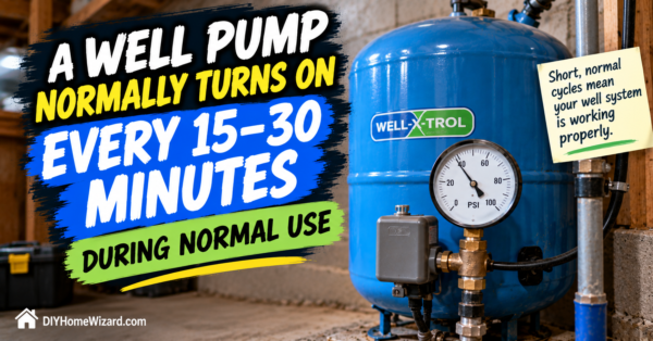 How Often Should a Well Pump Turn On During Normal Use?