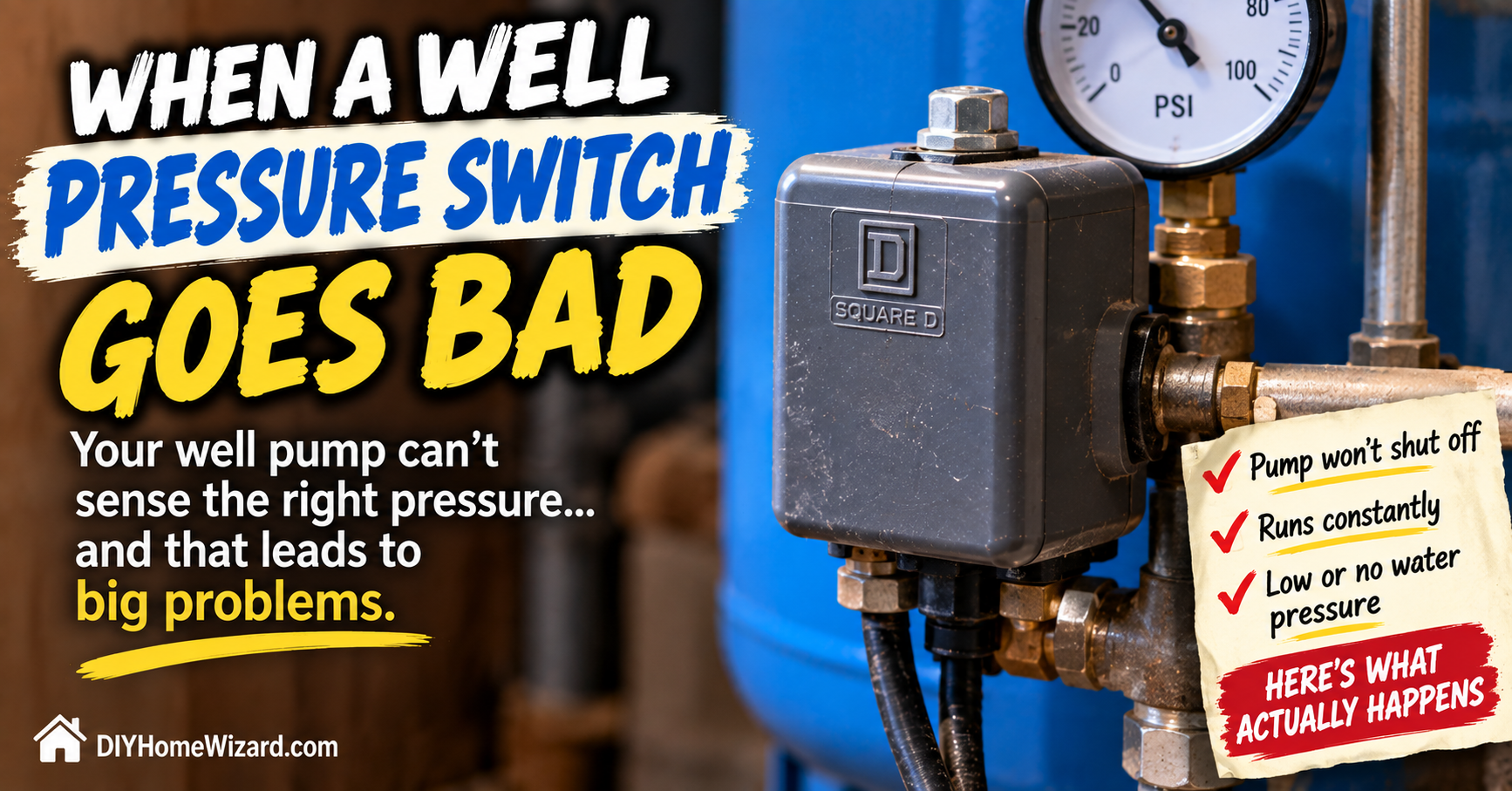 What Happens When a Well Pressure Switch Goes Bad?