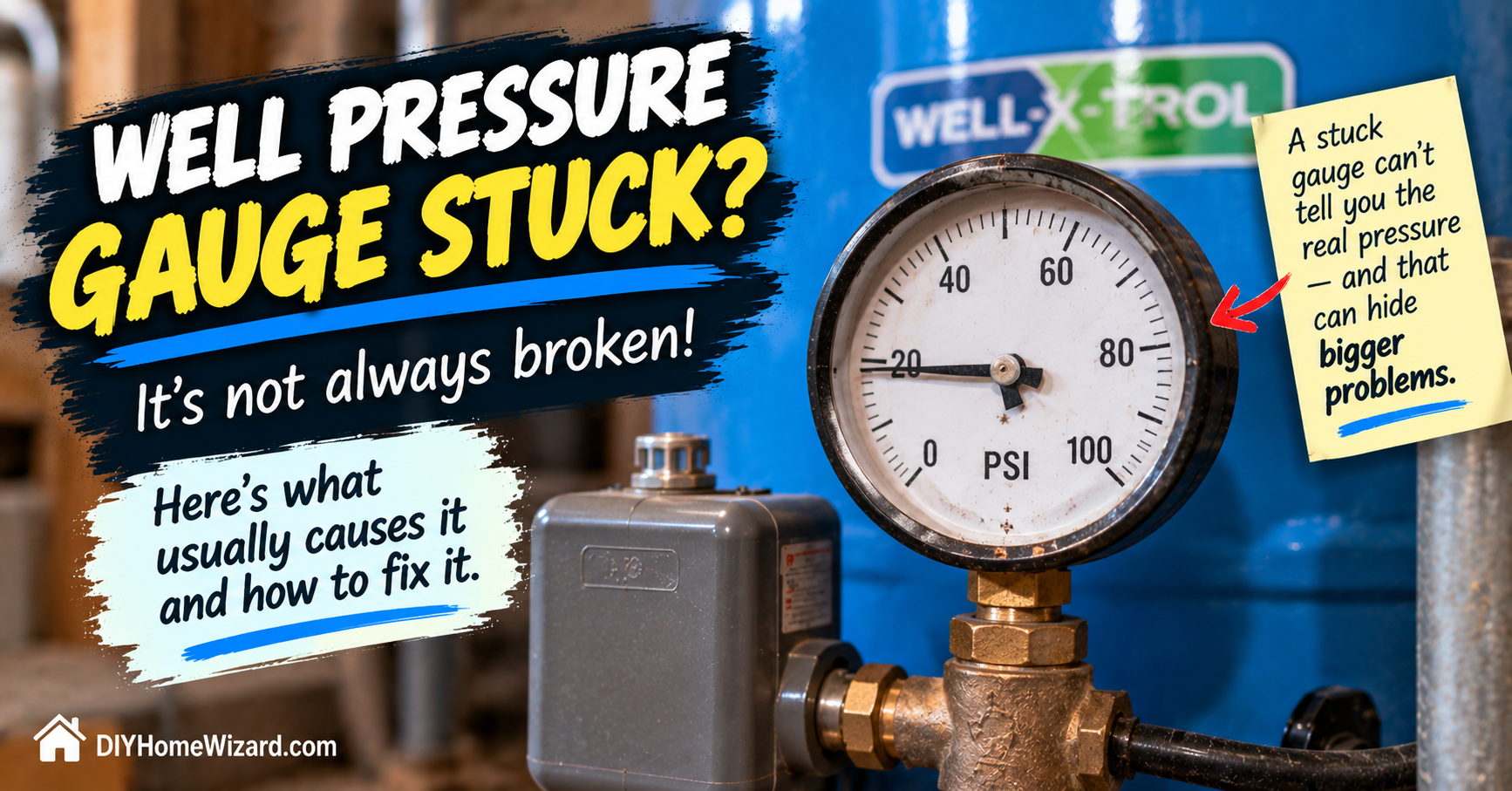 Why Is My Well Pressure Gauge Stuck and How Do I Check It?